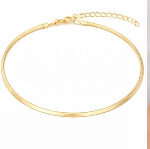 Gold Herringbone Anklet | Dainty Flat Chain Anklet | Minimalist Beach Jewelry